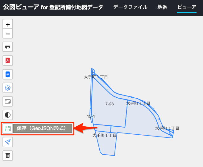 geojson button