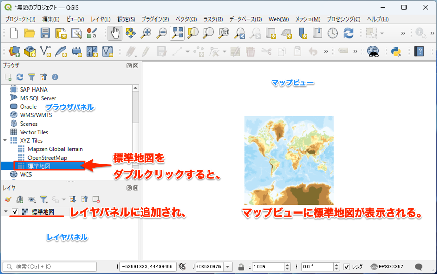 qgis std map