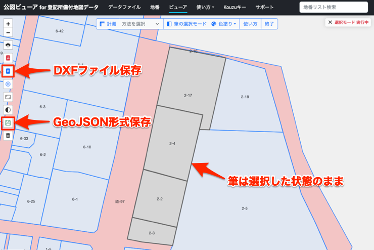 save dxf geojson